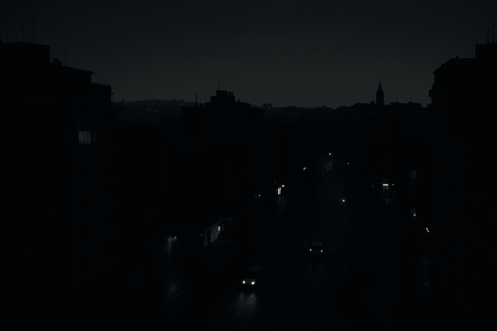 Reclamacion daños debido al apagon de luz en nuestro pais